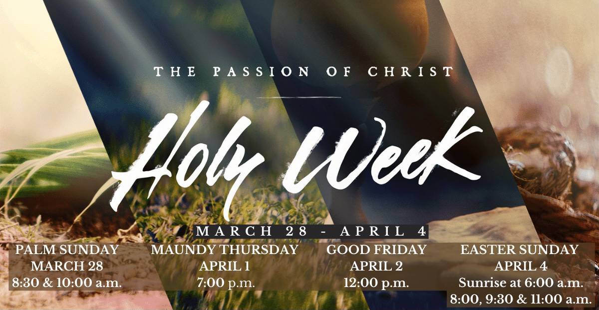 Holy Week Holy Week