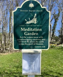Meditation Garden sign