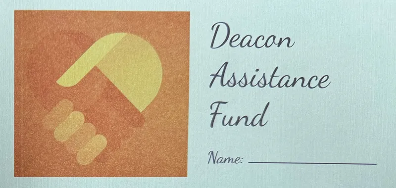 picture of the deacon donation envelope
