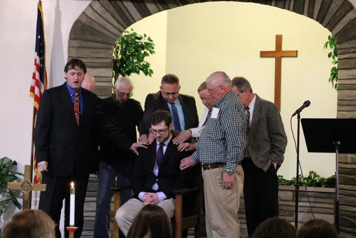 Nate Ryan's ordination ceremony