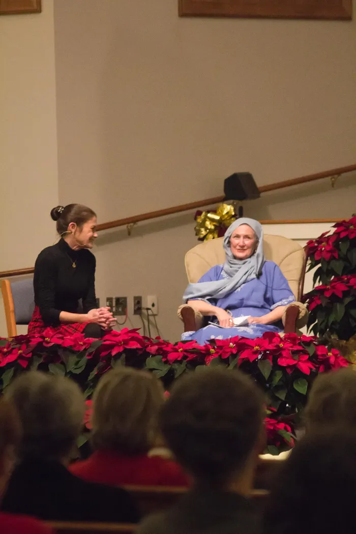 2 women participating in the Women's Communion Service