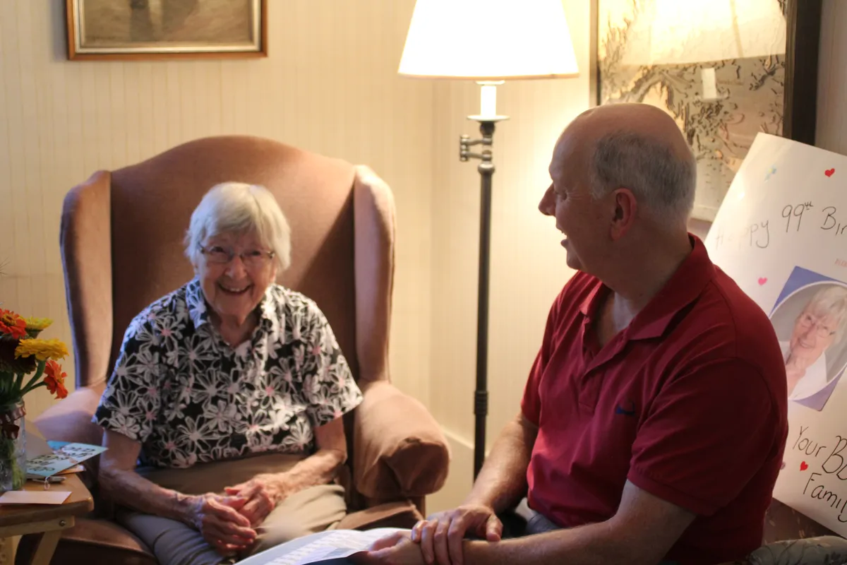 Pastor Doug visiting Jeannette