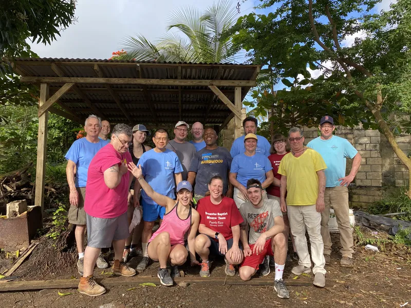 David with members of Brewster Baptist